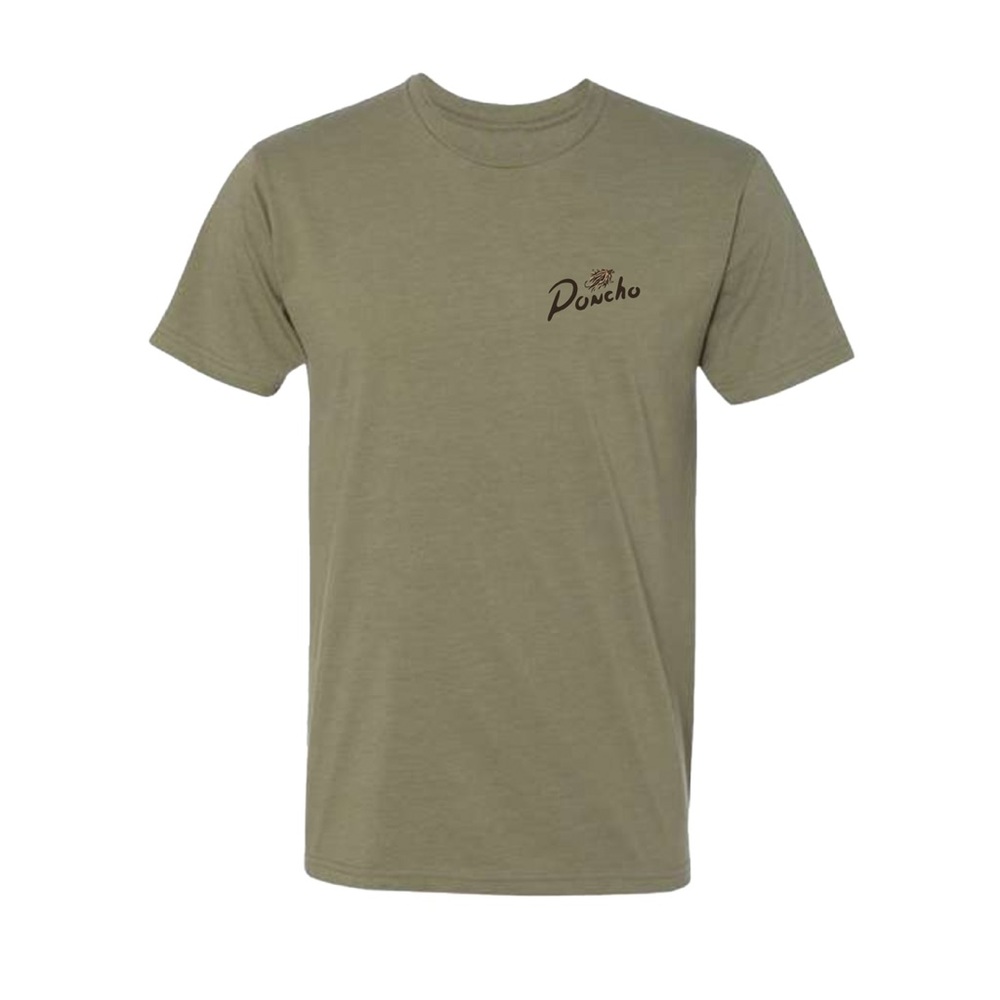 Poncho Olive Green Men's T-Shirt
